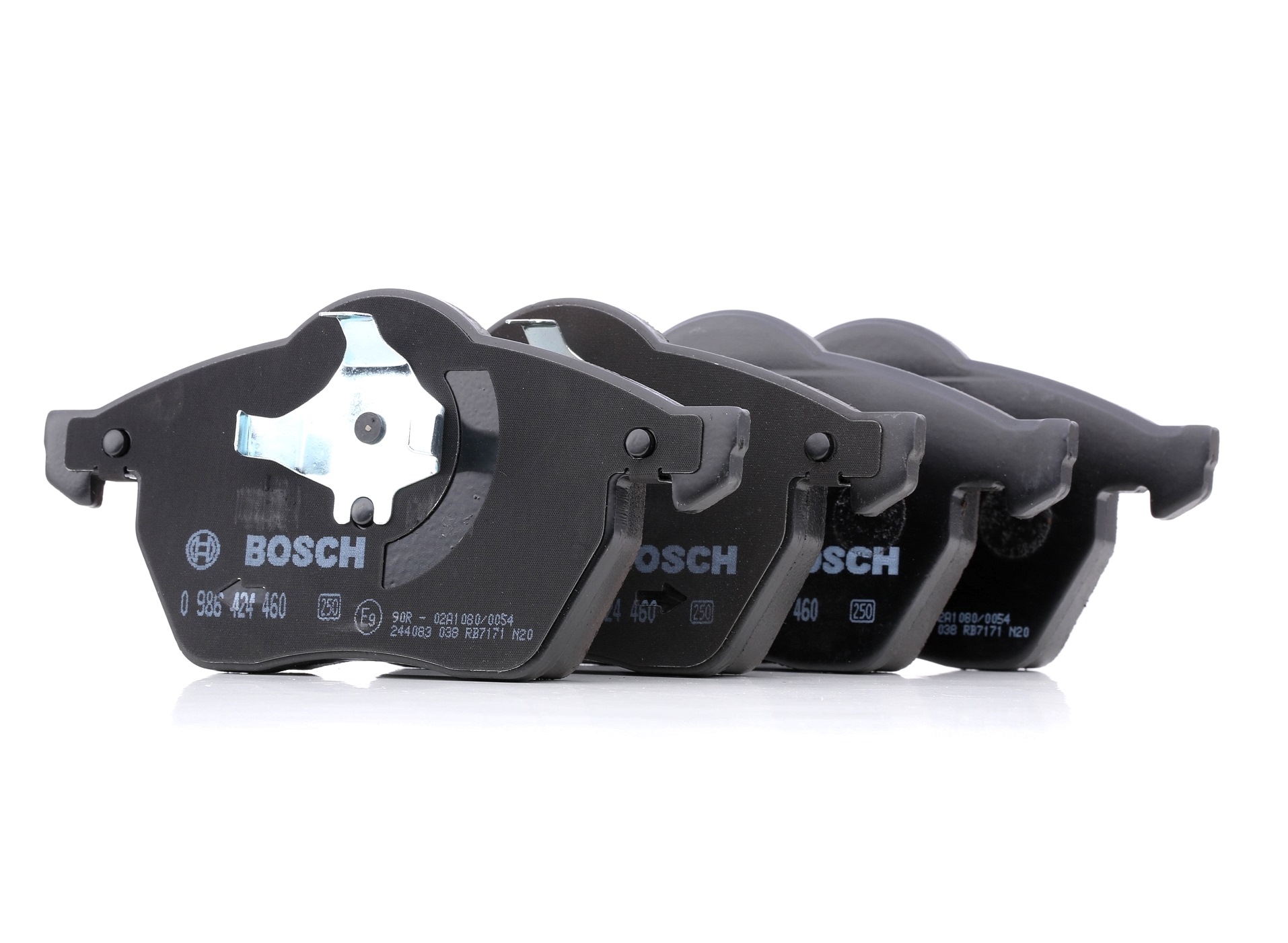 BOSCH Jarrupalat VW,AUDI,VOLVO 0 986 424 460 1J0698151L,3A0615151A,3A0698151 Jarrupalasarja,Jarrupala, Levyjarru 8N0698151,1J0698151L,3A0615151A
