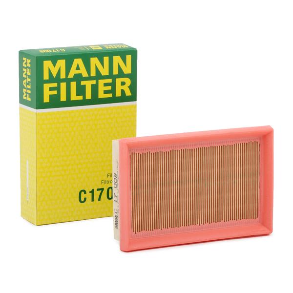 MANN-FILTER Ilmansuodatin PEUGEOT,TOYOTA,CITROËN C 17 008 1612496780,1612496780,1616368880 178010M030,178010M040,1780121060