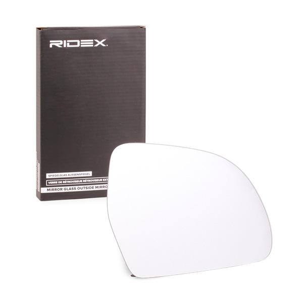 RIDEX Sivupeilin Lasi AUDI,SKODA 1914M0008 4F0857536AE Peililasi, Ulkopeili