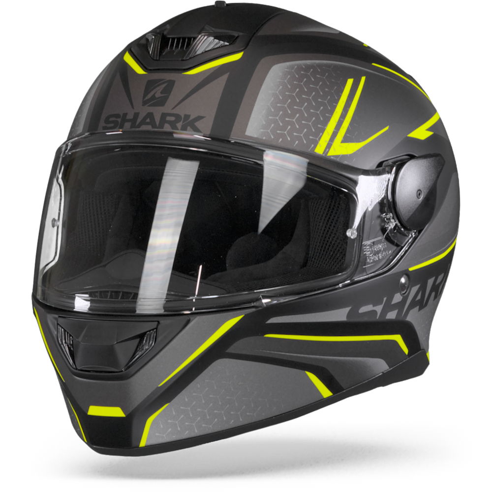 Shark D-Skwal 2 Daven Mat Black Anthracite Yellow KAY XL