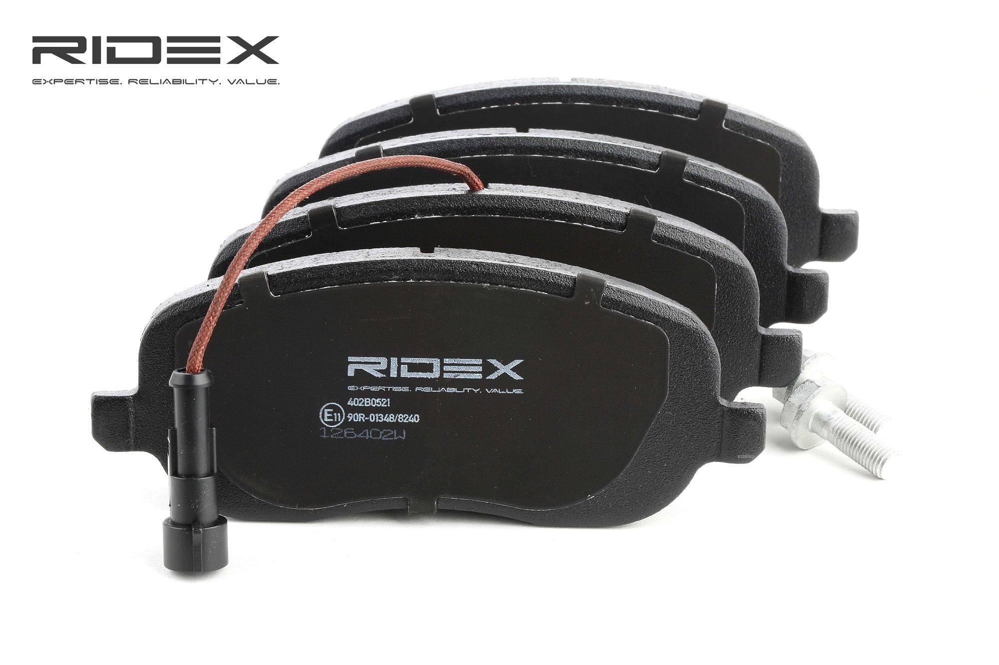 RIDEX Jarrupalat FIAT 402B0521 71772217,77363627 Jarrupalasarja,Jarrupala, Levyjarru