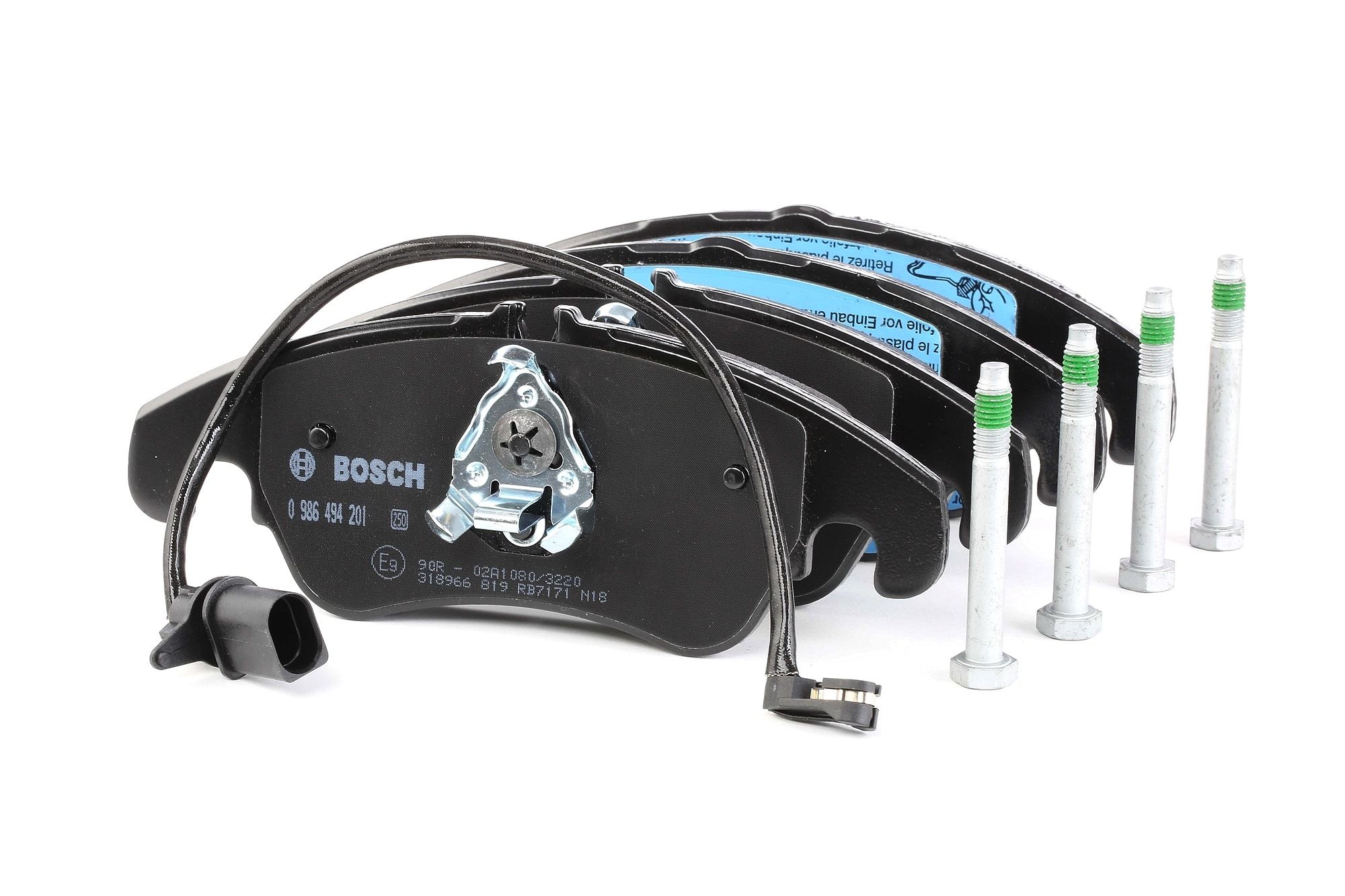 BOSCH Jarrupalat AUDI 0 986 494 201 4G0698151D,4G0698151L,8K0698151 Jarrupalasarja,Jarrupala, Levyjarru 8K0698151B,8K0698151C,8K0698151E,8K0698151H