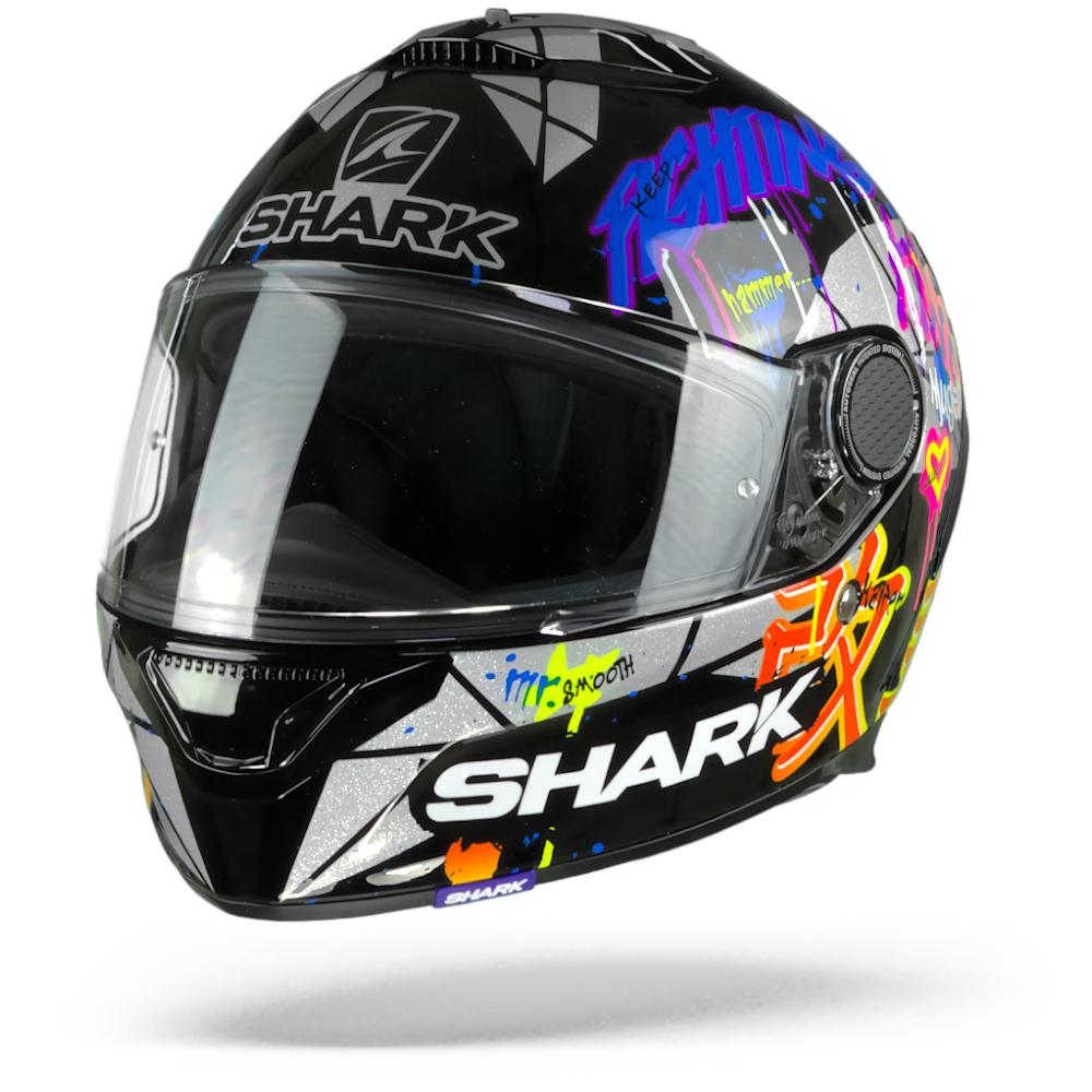 Shark Spartan 1.2 Lorenzo Catalunya GP Black Red Glitter KRX XL