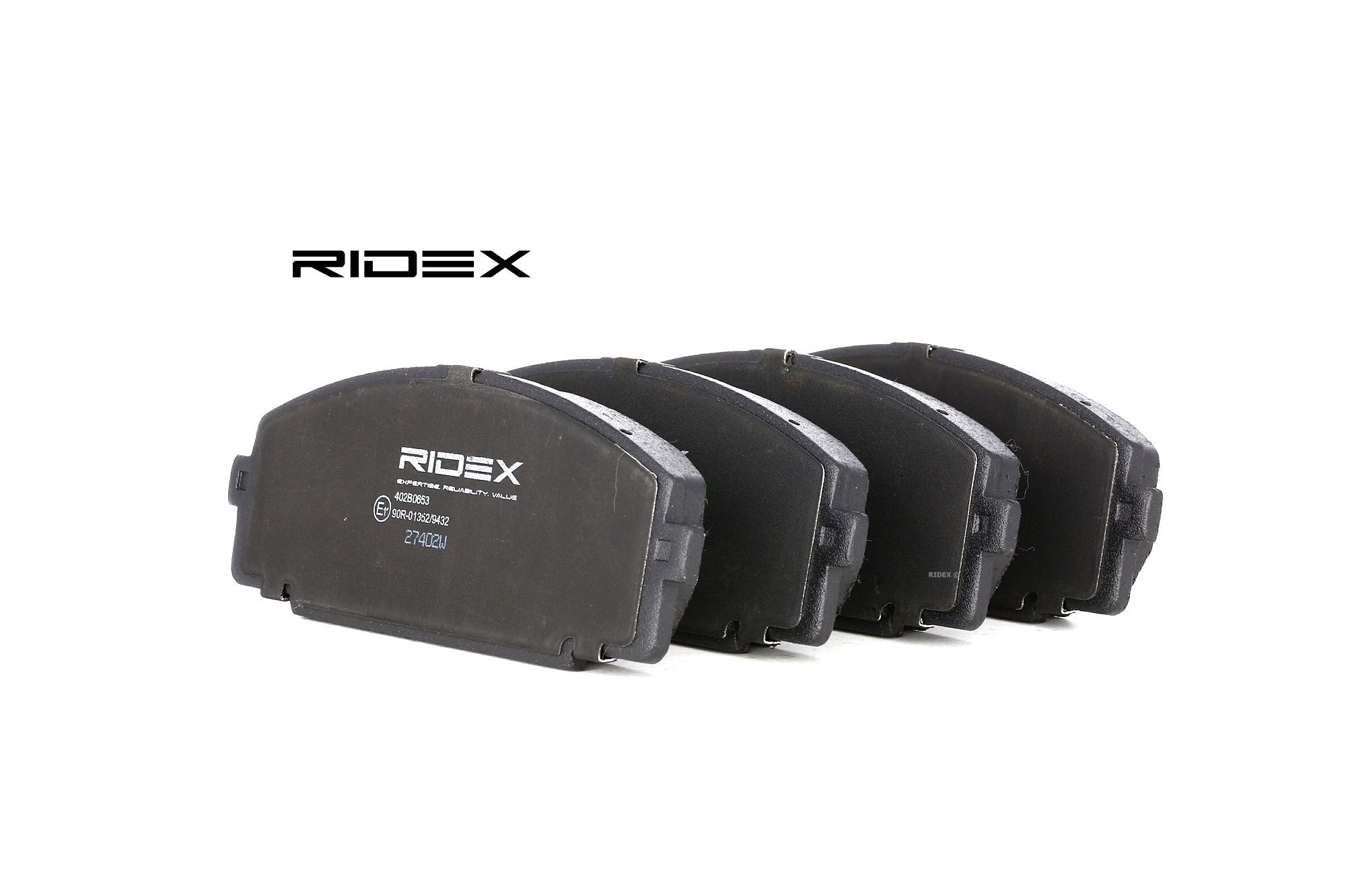 RIDEX Jarrupalat TOYOTA 402B0653 0446525040,0446525050,0446525060 Jarrupalasarja,Jarrupala, Levyjarru 0446525090,0446526020,0446526070,0446526090