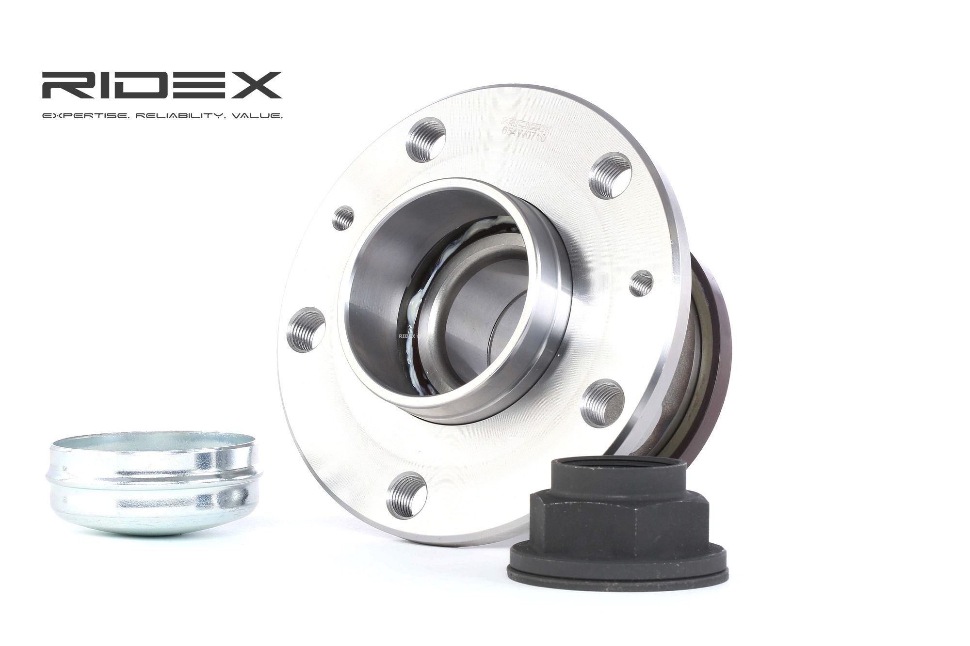 RIDEX Pyöränlaakerit FIAT,PEUGEOT,CITROËN 654W0710 1606374780,370182,51754942 Pyöränlaakerisarja 71753811