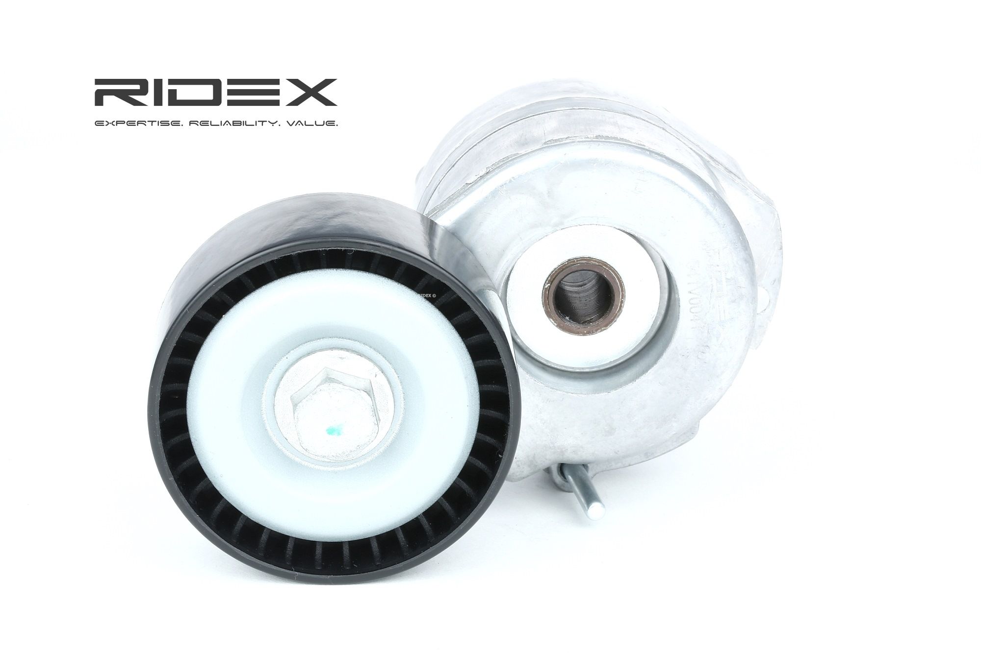 RIDEX Hihnankiristin OPEL,FORD,FIAT 541V0041 55574238,46819146,468191460 Hihnankiristin, Moniurahihna 51821652,51821653,55185074,55216455,1539115