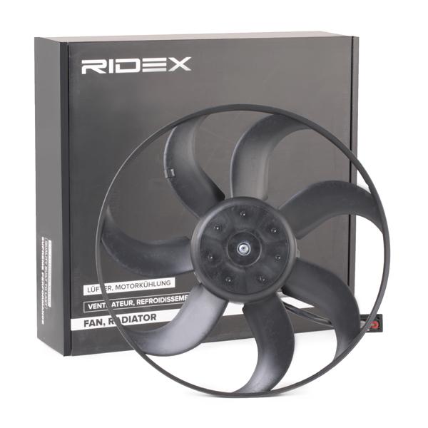 RIDEX Jäähdyttimen Tuuletin VW,SKODA,SEAT 508R0097 6R0959455C,6Q0959455AD,6R0959455C Tuuletin, Moottorin Jäähdytys 6Q0959455AD,6R0959455C