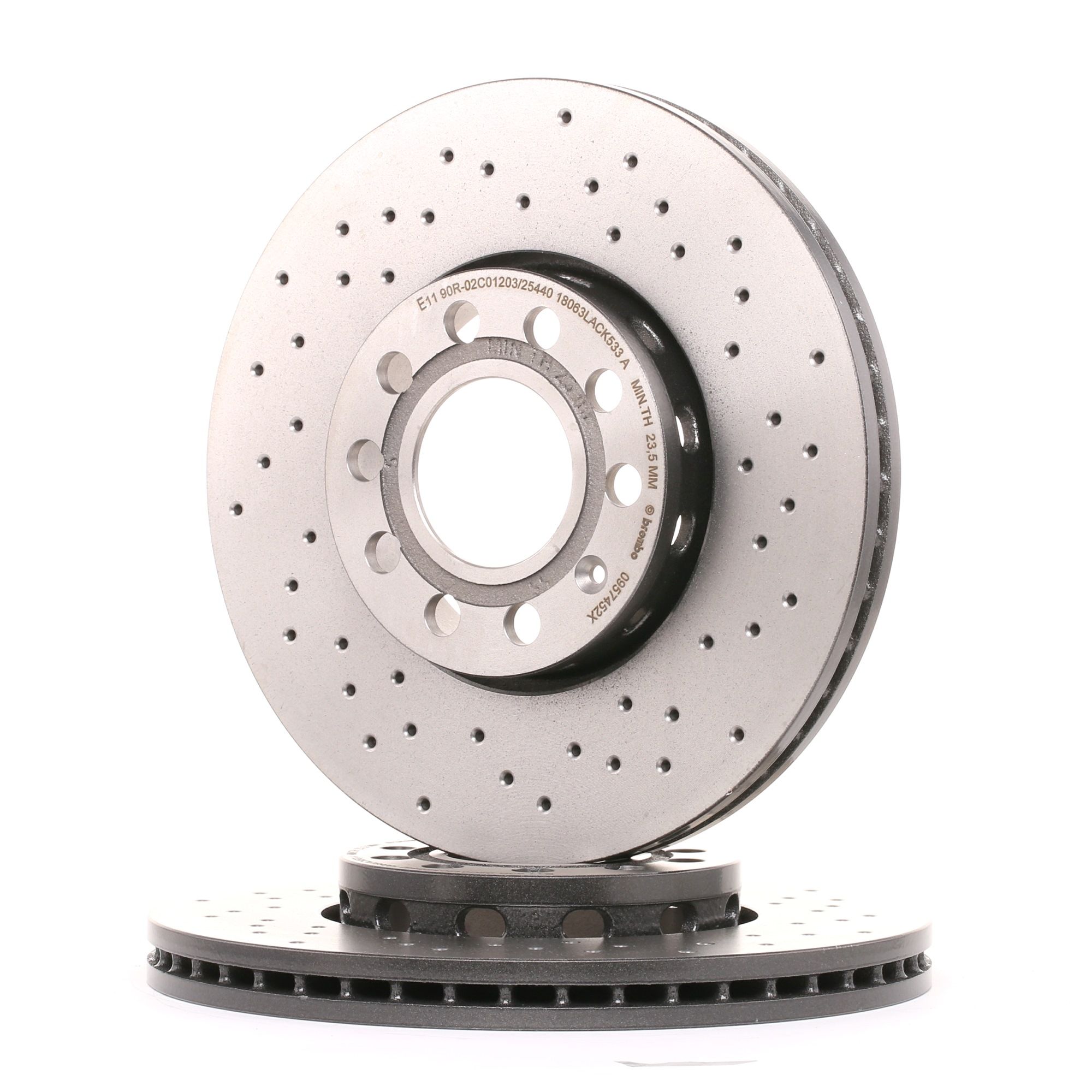 BREMBO Jarrulevyt AUDI,SKODA,SEAT 09.5745.2X 4A0615301C,4A0615301D,4A0615301E Jarrulevy 8E0615301Q,4A0615301C,4A0615301D,4A0615301E,8E0615301Q