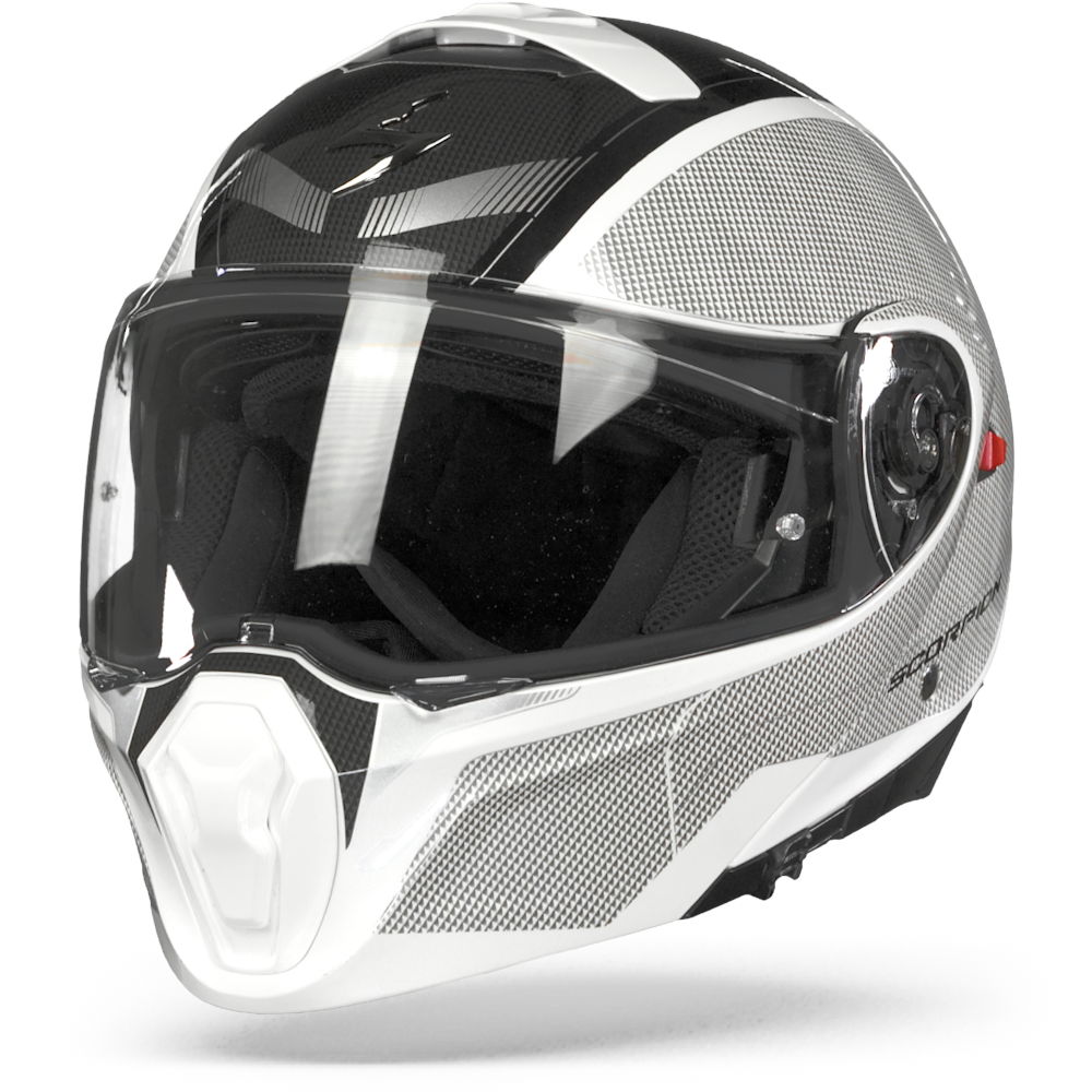 Scorpion EXO-930 Cielo Pearl White Black Modular Helmet XL