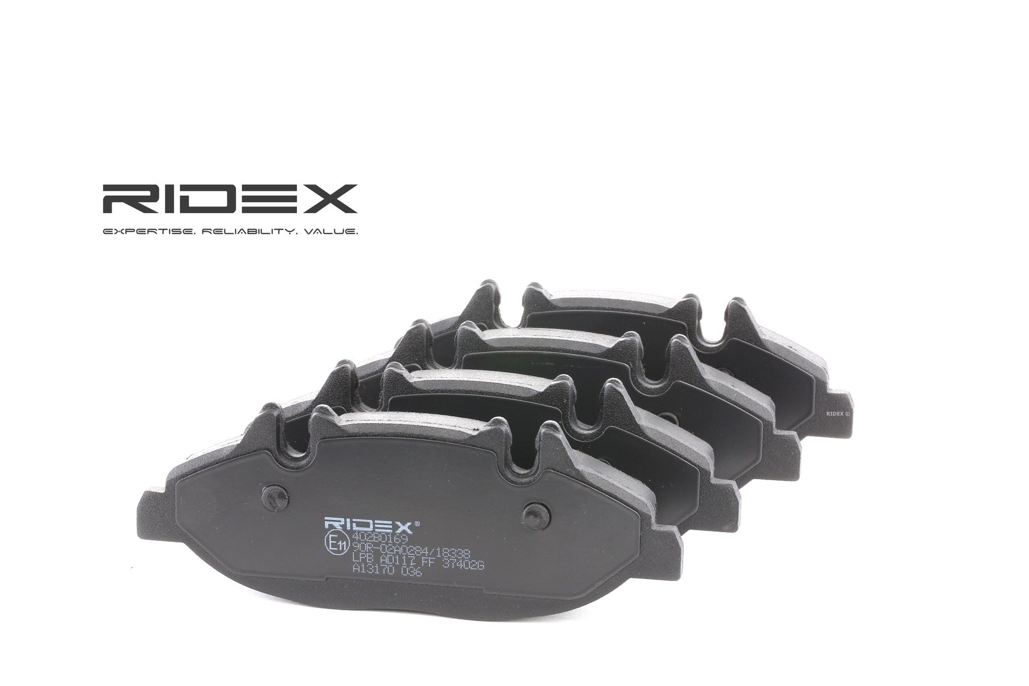 RIDEX Jarrupalat MERCEDES-BENZ 402B0169 0004216110,0014210910,0064204320 Jarrupalasarja,Jarrupala, Levyjarru A0004216110,A0014210910,A0064204320