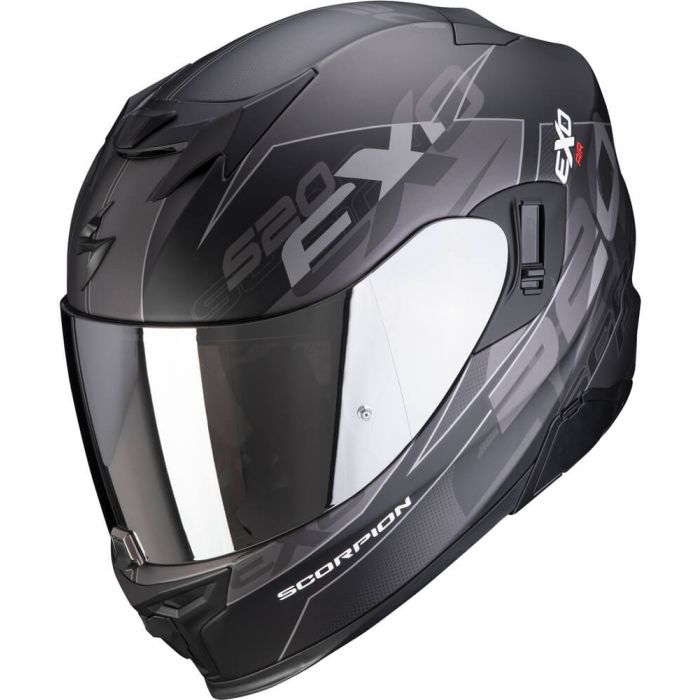 Scorpion EXO-520 Air Cover Matt Black Silver XL