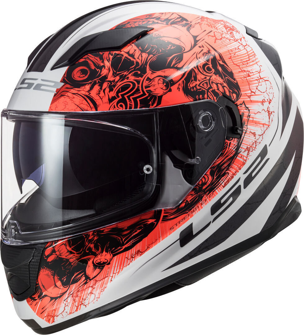 LS2 FF320 Stream Evo Throne White Orange M