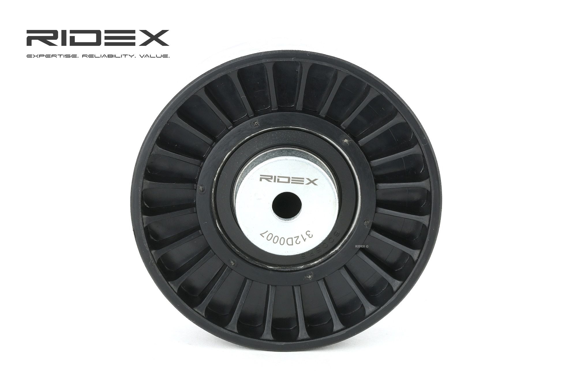 RIDEX Ohjainrulla VW 312D0007 037145276,037145276A,037145278A Ohjainrulla, Moniurahihna 074145278E,037145276,037145276A,037145278A,074145278E