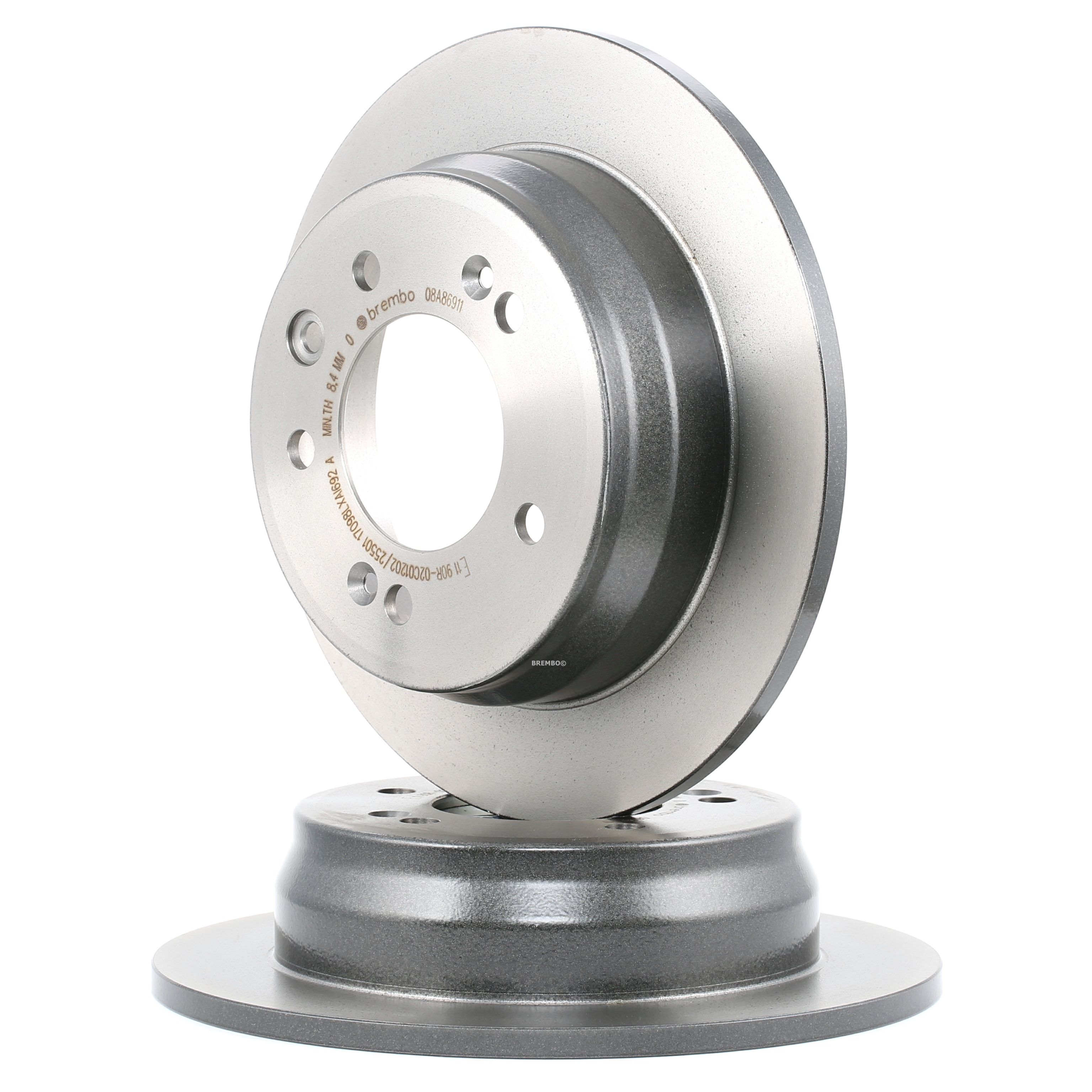 BREMBO Jarrulevyt HYUNDAI,KIA 08.A869.11 584111H100,584111H300,584111H100 Jarrulevy 584111H300,S584111H300,S584111H300A