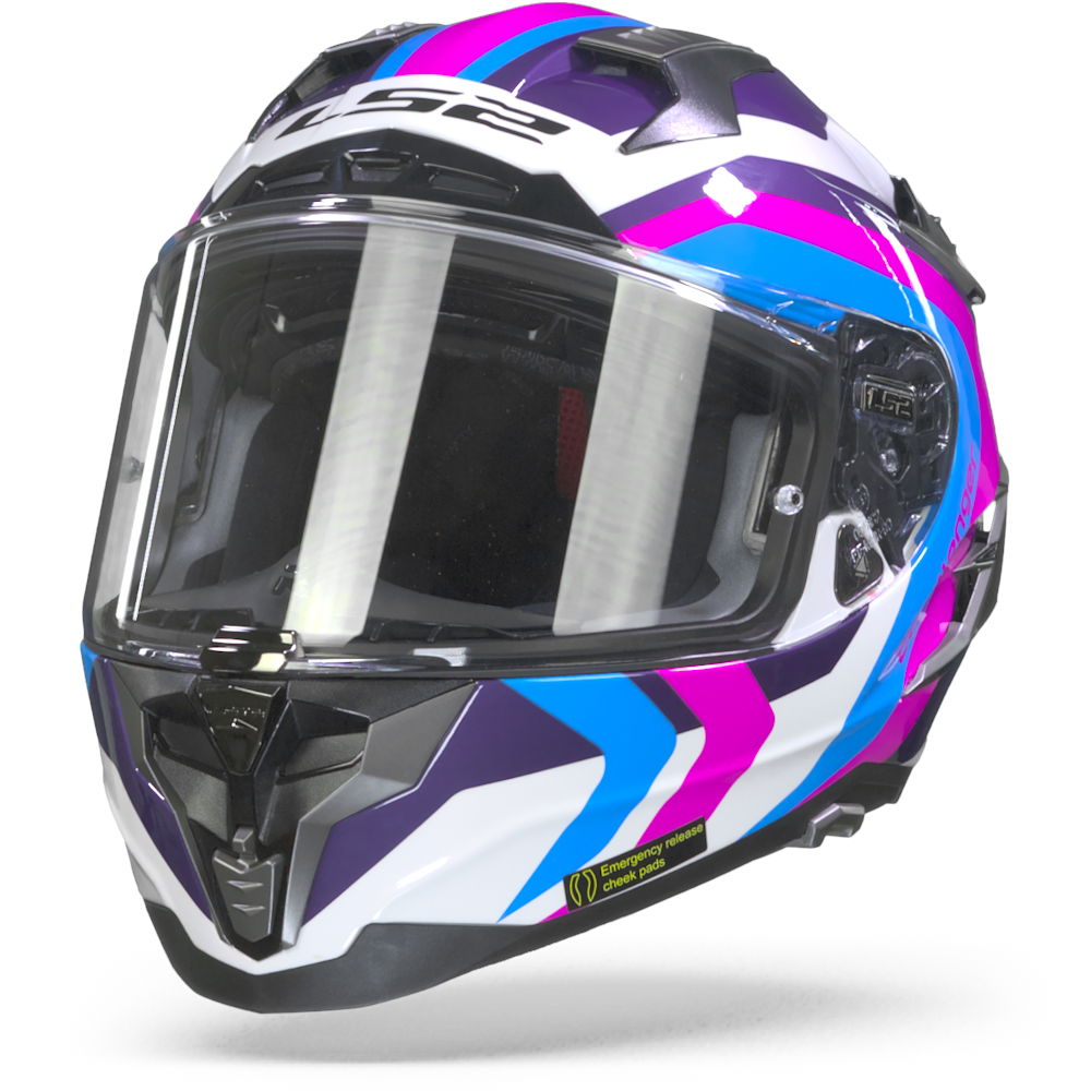LS2 FF327 Challenger Galactic Gloss White Blue Pink XS