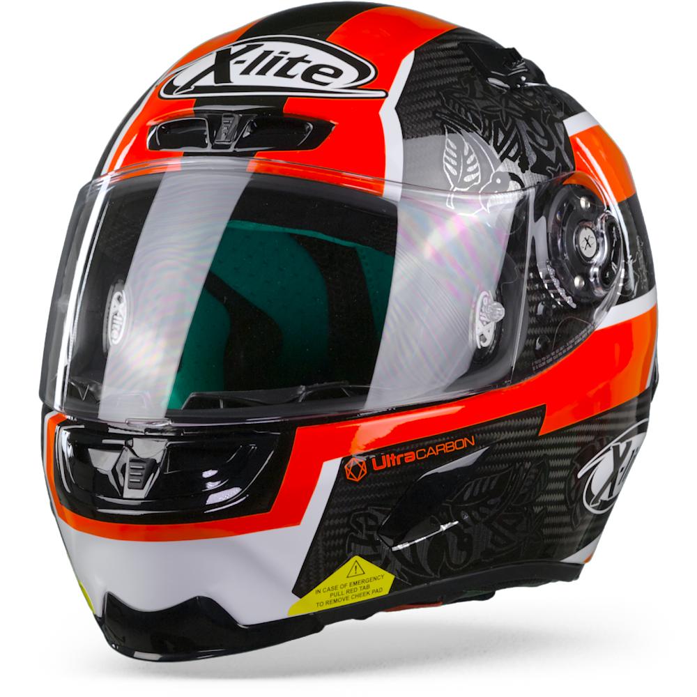X-Lite X-803 Ultra carbon 53 Petrucci Carbon Black Red White XL