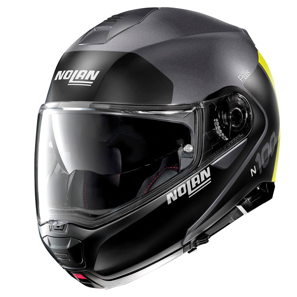 Nolan N100-5 Plus Distinctive 25 Flat Lava Grey Yellow S