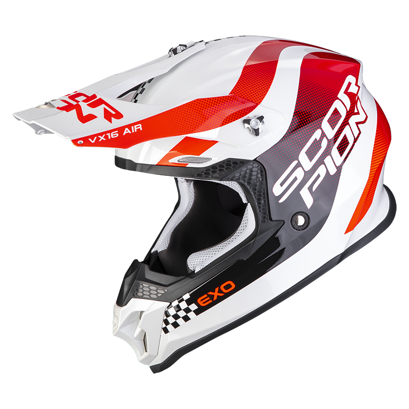 Scorpion Vx-16 Air Soul White-Red XL