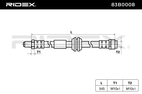 RIDEX Jarruletku MERCEDES-BENZ 83B0008 1644200348,1644200448,2514200348 2514200548,A1644200348,A1644200448,A2514200348,A2514200548