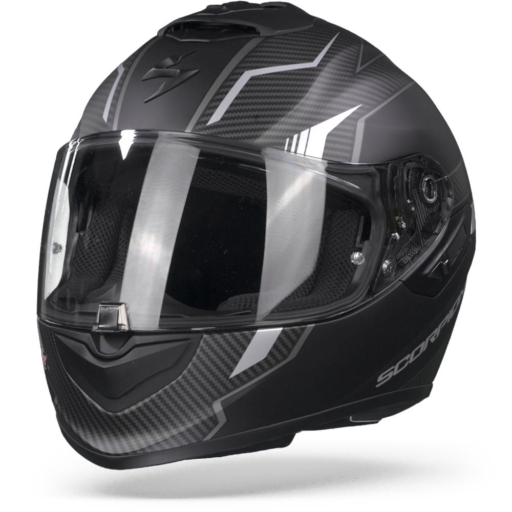 Scorpion EXO-1400 Air Fortuna Matt Black Silver XL