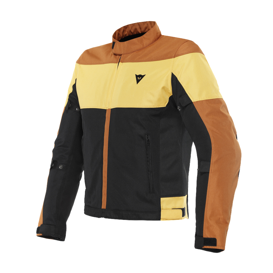 Dainese Elettrica Air Tex Jacket Black Leather Brown Mineral 46