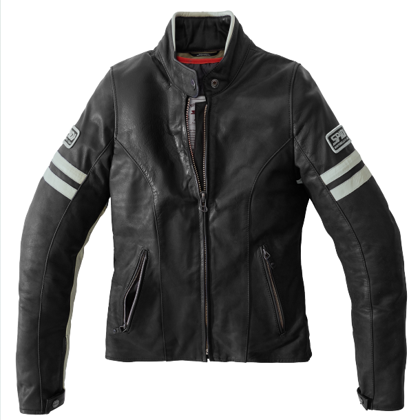 Spidi Vintage Lady Ice Black Motorcycle Jacket 44