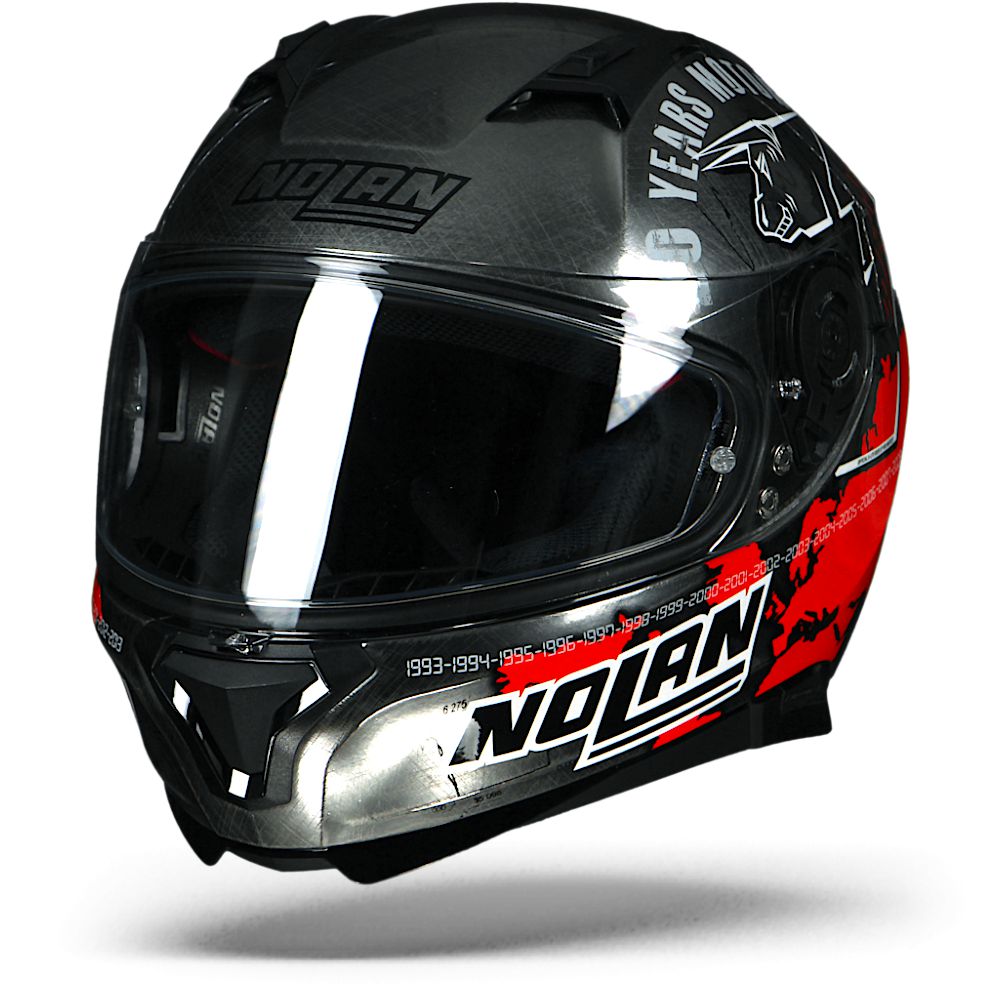 Nolan N87 C. Checa Iconic Replica Scratched Chrome 2XL