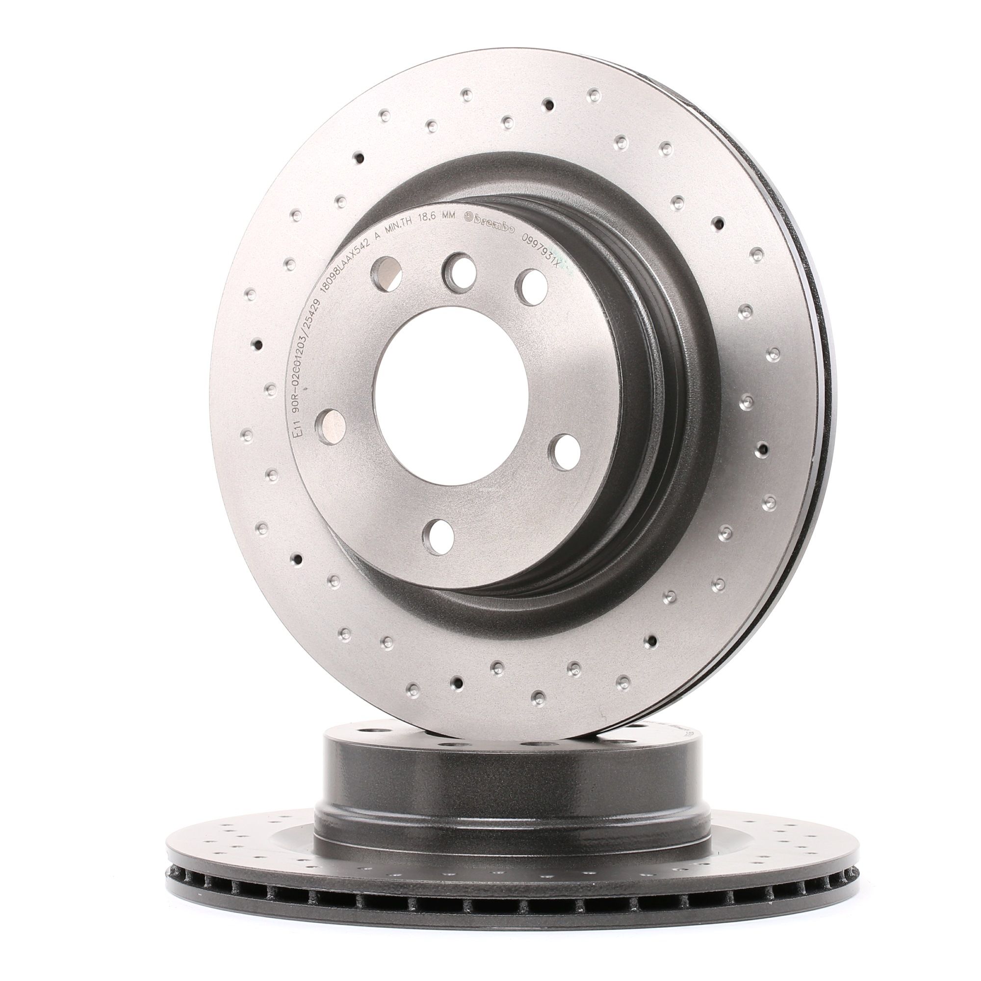 BREMBO Jarrulevyt BMW 09.9793.1X 34216764651,34216783754,34216855007 Jarrulevy