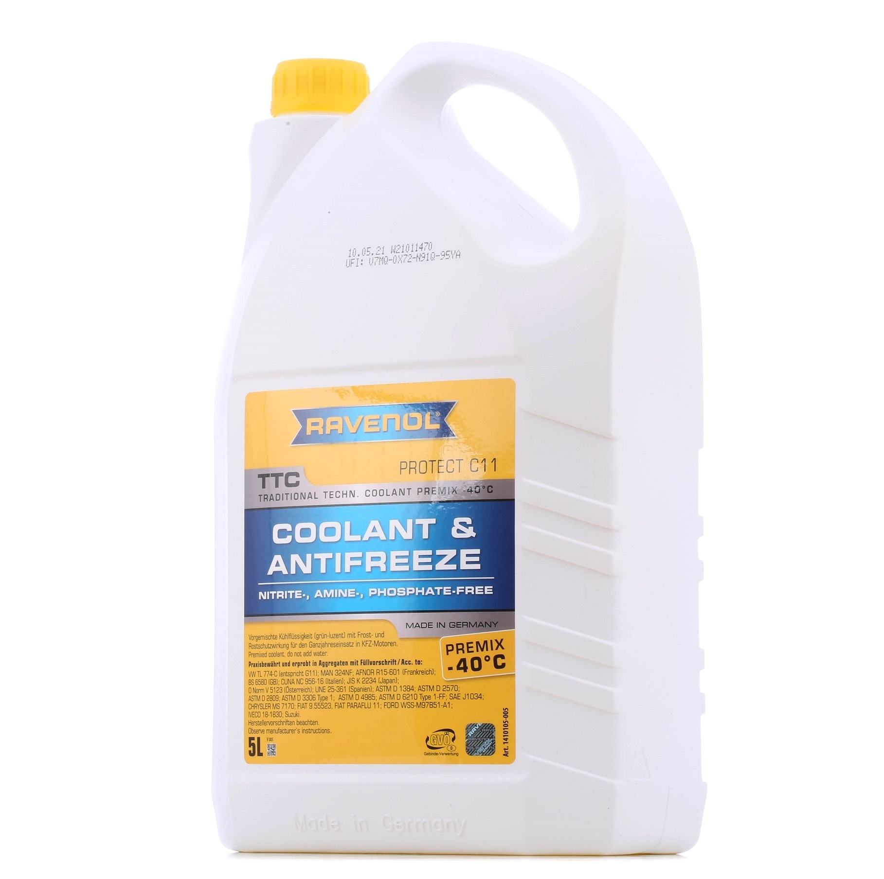 RAVENOL Jäähdytinneste VW,AUDI,MERCEDES-BENZ 1410105-005-01-999 Jäähdytysneste,Pakkasneste,Jäätymissuoja