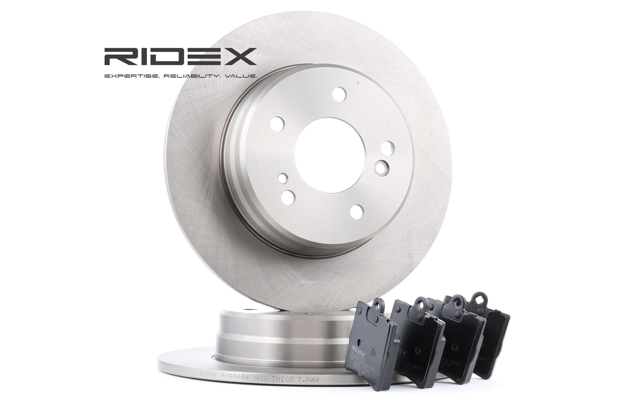 RIDEX Jarrupalasarja Levyjarru MERCEDES-BENZ,CHRYSLER 3405B0028 0014200220,0014201320,0014209520 0054201720,1244230512,A0014200220,A0014201320
