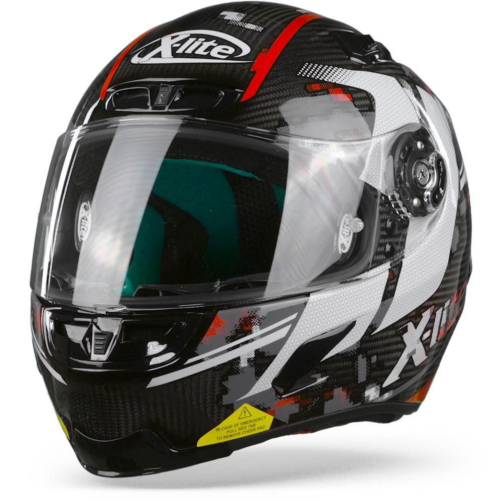 X-Lite X-803 Ultra carbon Provocator 56 Carbon Black White Red L