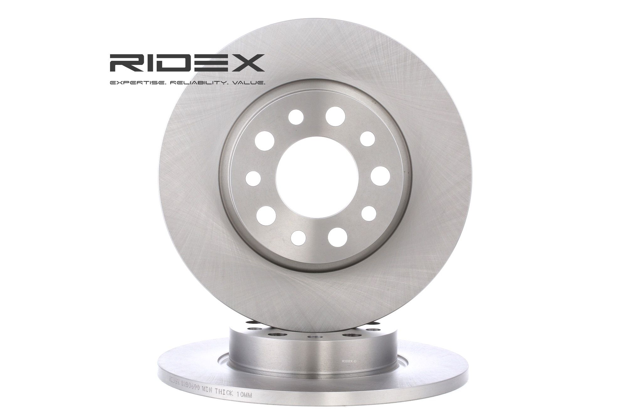 RIDEX Jarrulevyt FIAT,ALFA ROMEO,JEEP 82B0690 0000046843610,46843610,51760273 Jarrulevy