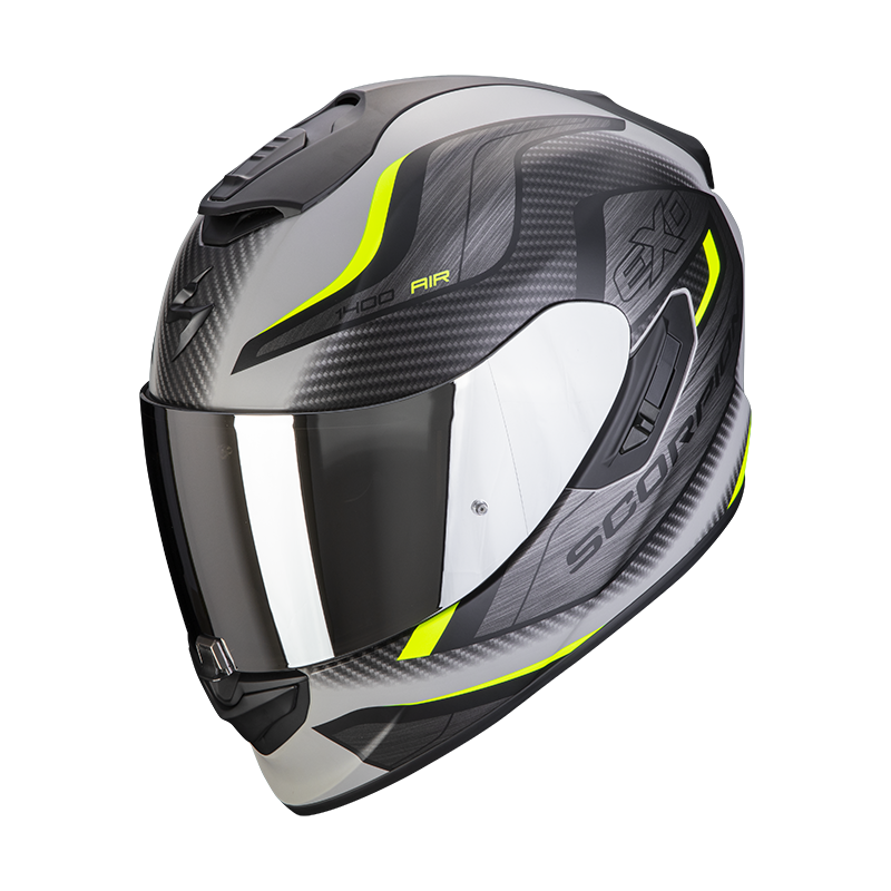 Scorpion Exo-1400 Air Attune Matt Grey-Black-Neon Yellow XL