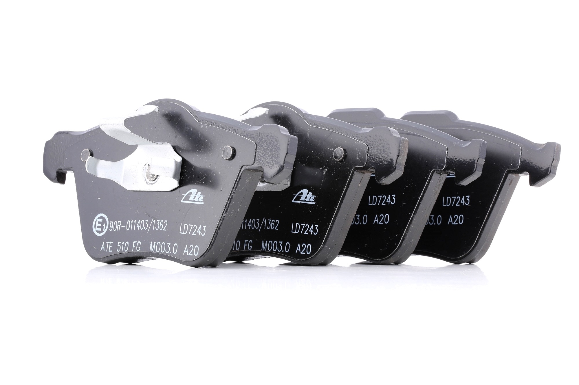 ATE Jarrupalat FORD,VOLVO 13.0470-7243.2 1405511,1423389,1431178 Jarrupalasarja,Jarrupala, Levyjarru 30736322,30793539,30793857,31200229