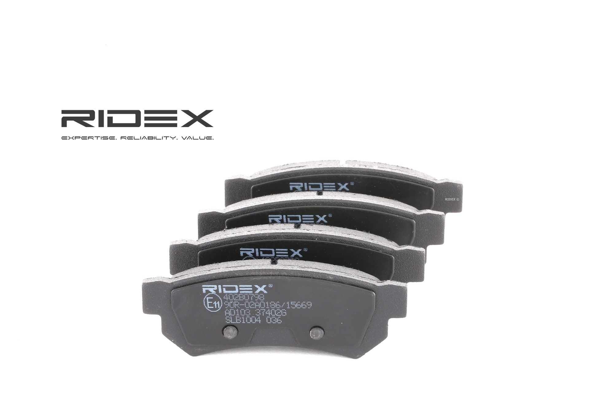 RIDEX Jarrupalat CHEVROLET,DAEWOO 402B0798 96800089,5550085Z10 Jarrupalasarja,Jarrupala, Levyjarru