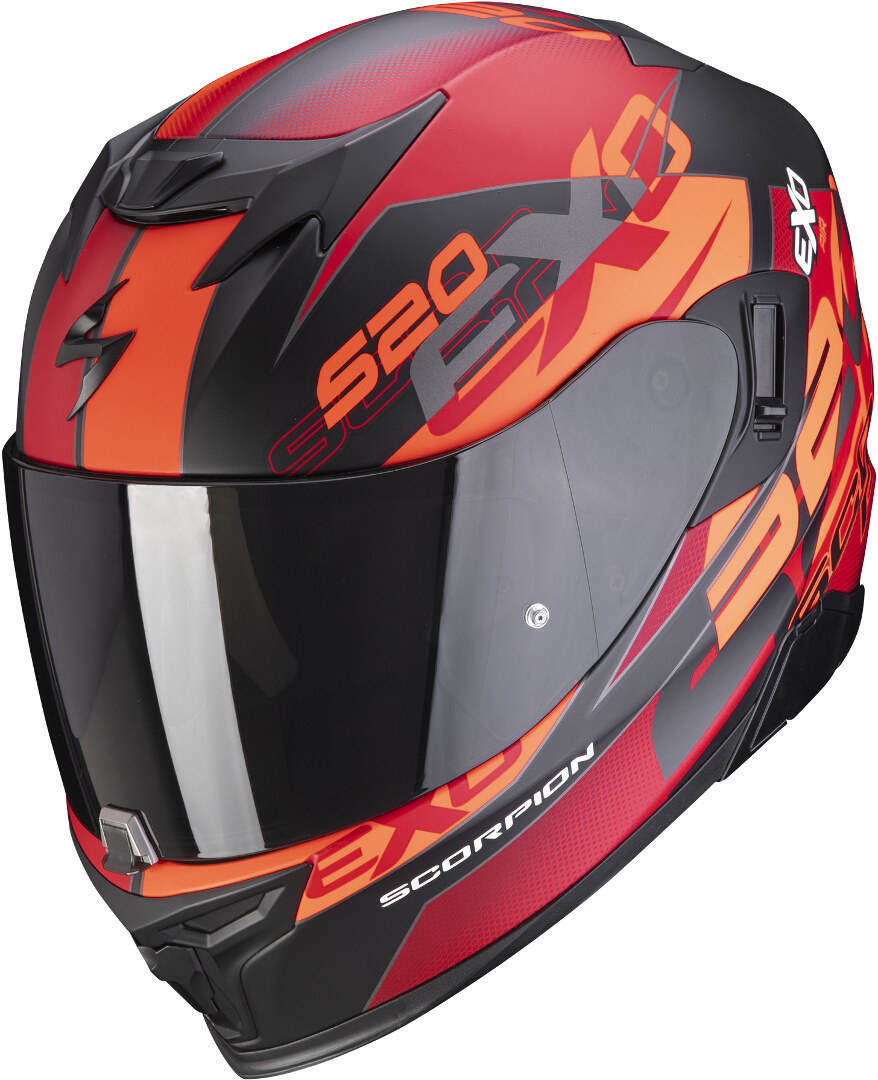 Scorpion EXO-520 Air Cover Matt Black Red M