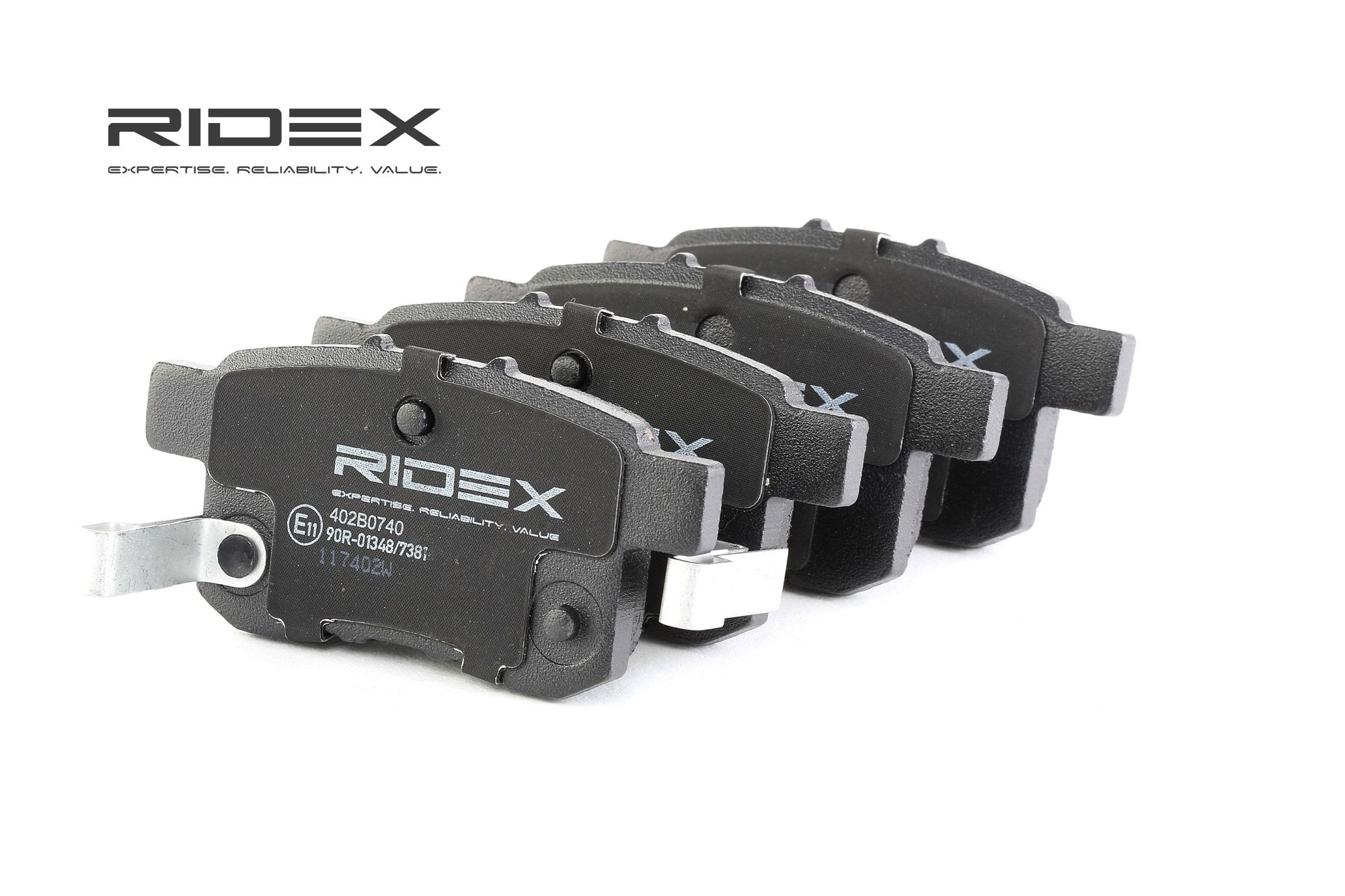 RIDEX Jarrupalat HONDA 402B0740 43022TA0A00,43022TA0A40,43022TA0A51 Jarrupalasarja,Jarrupala, Levyjarru 43022TA0A70,43022TA0A80,43022TA0A81
