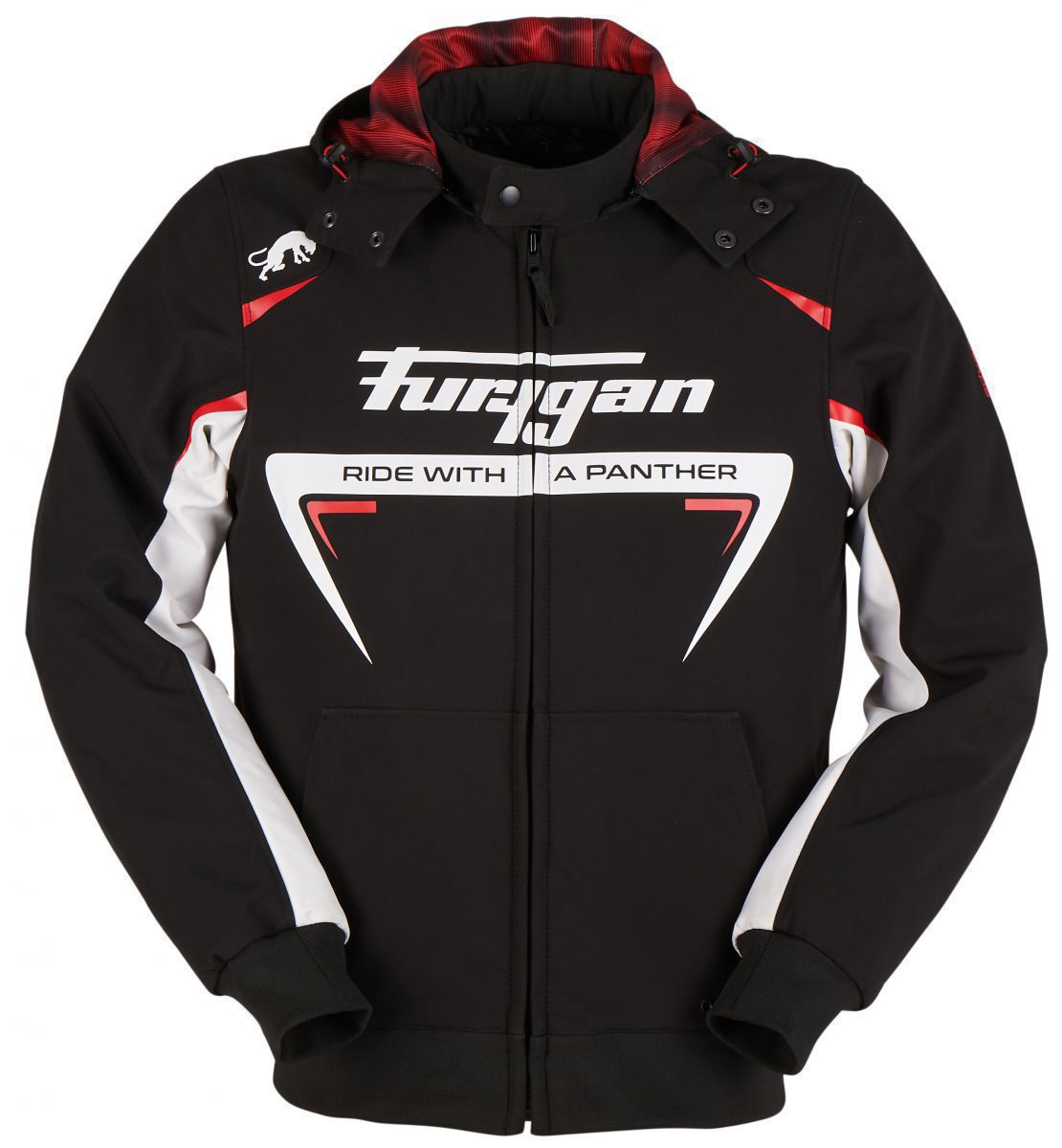 Furygan Roadster Black White Red M