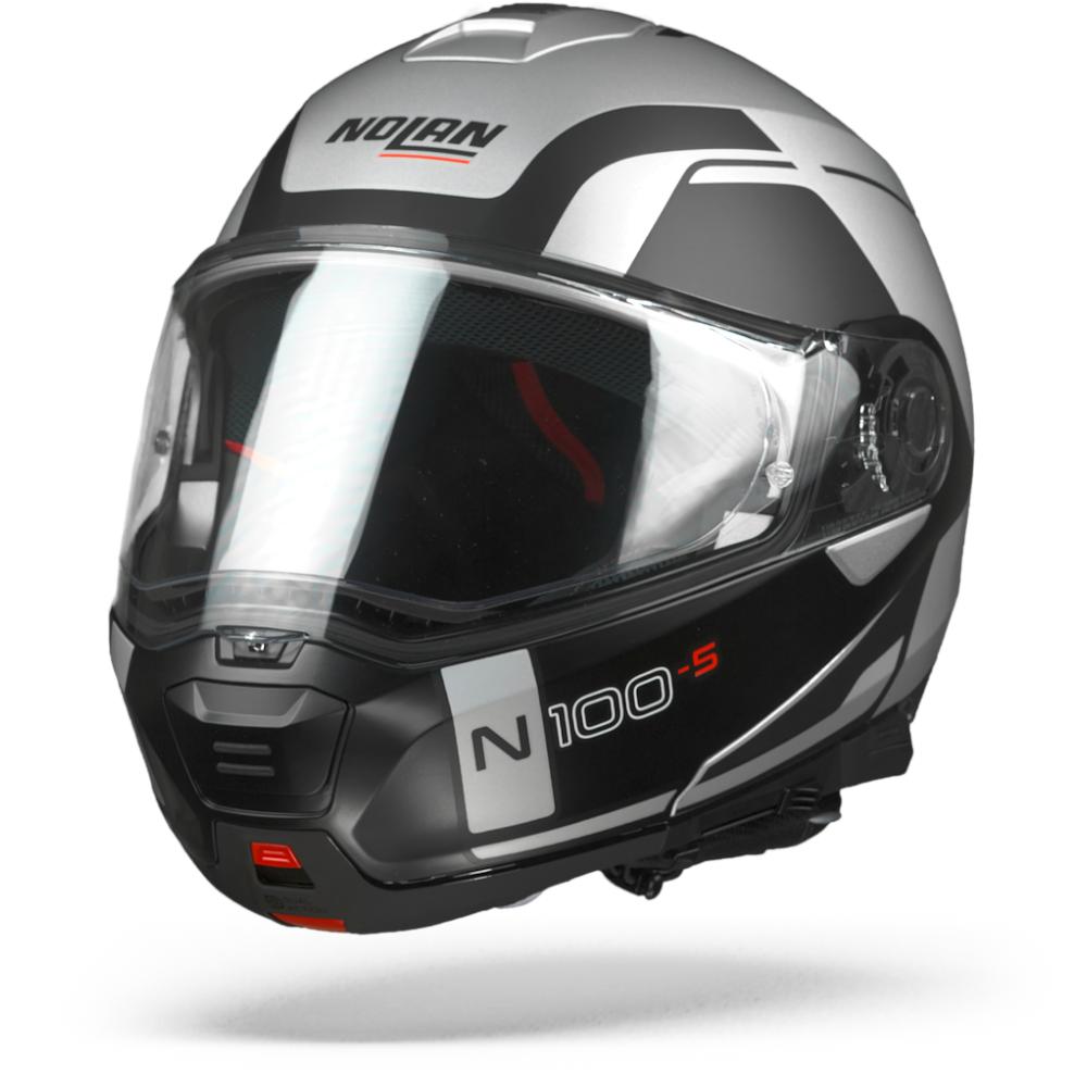 Nolan N100-5 Consistency Flat Silver N-Com 021 2XL