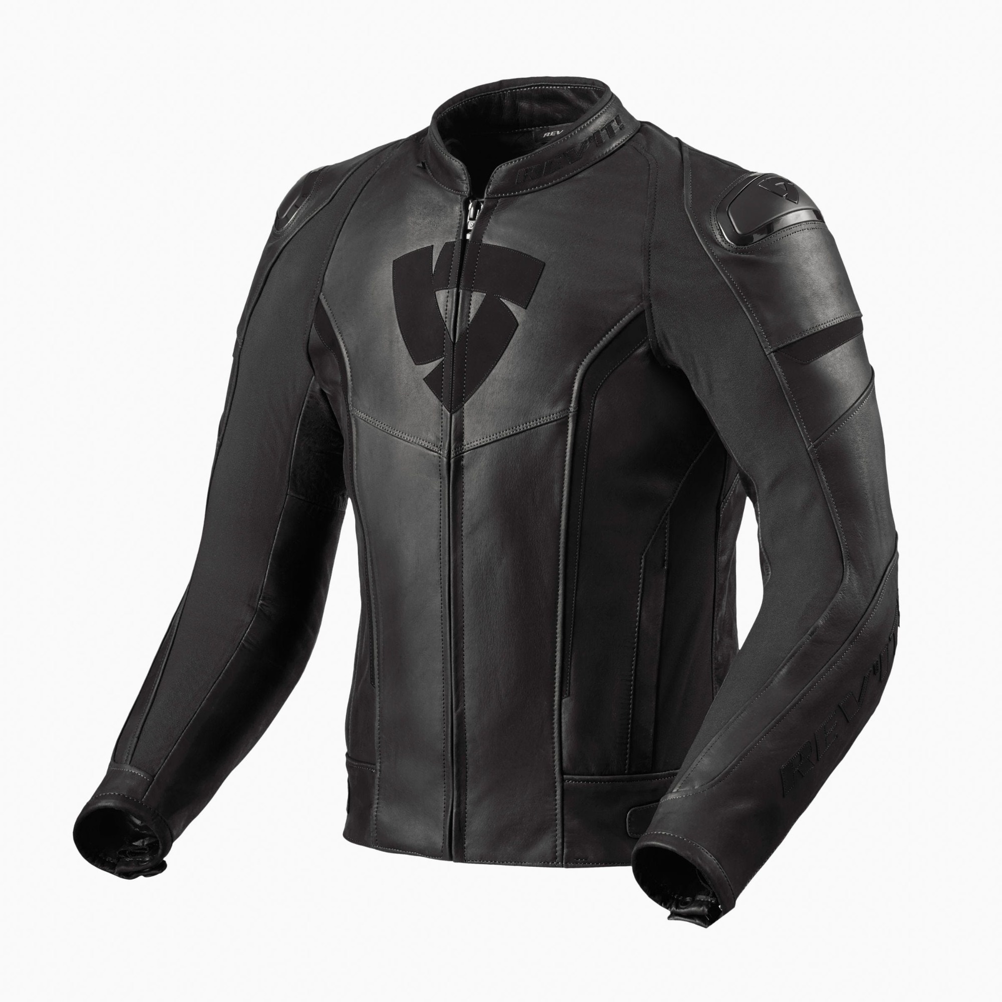 REV'IT! GLIDE VINTAGE BLACK MOTORCYCLE JACKET 52