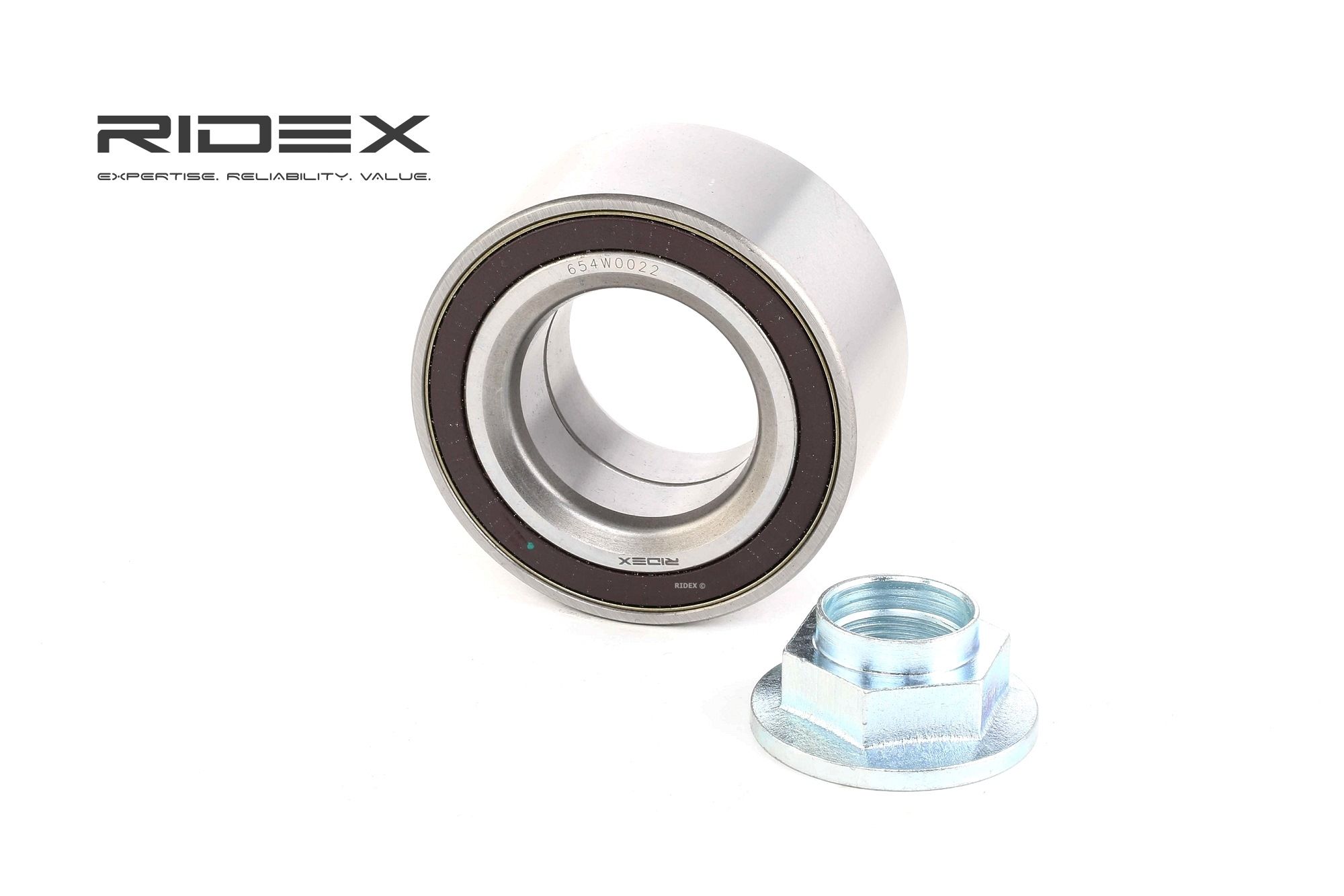 RIDEX Pyöränlaakerit FORD,JAGUAR 654W0022 1058427,1133023,1S7J1K018AA Pyöränlaakerisarja 4103363,93BX1K018AA,510029B2,C2S8276