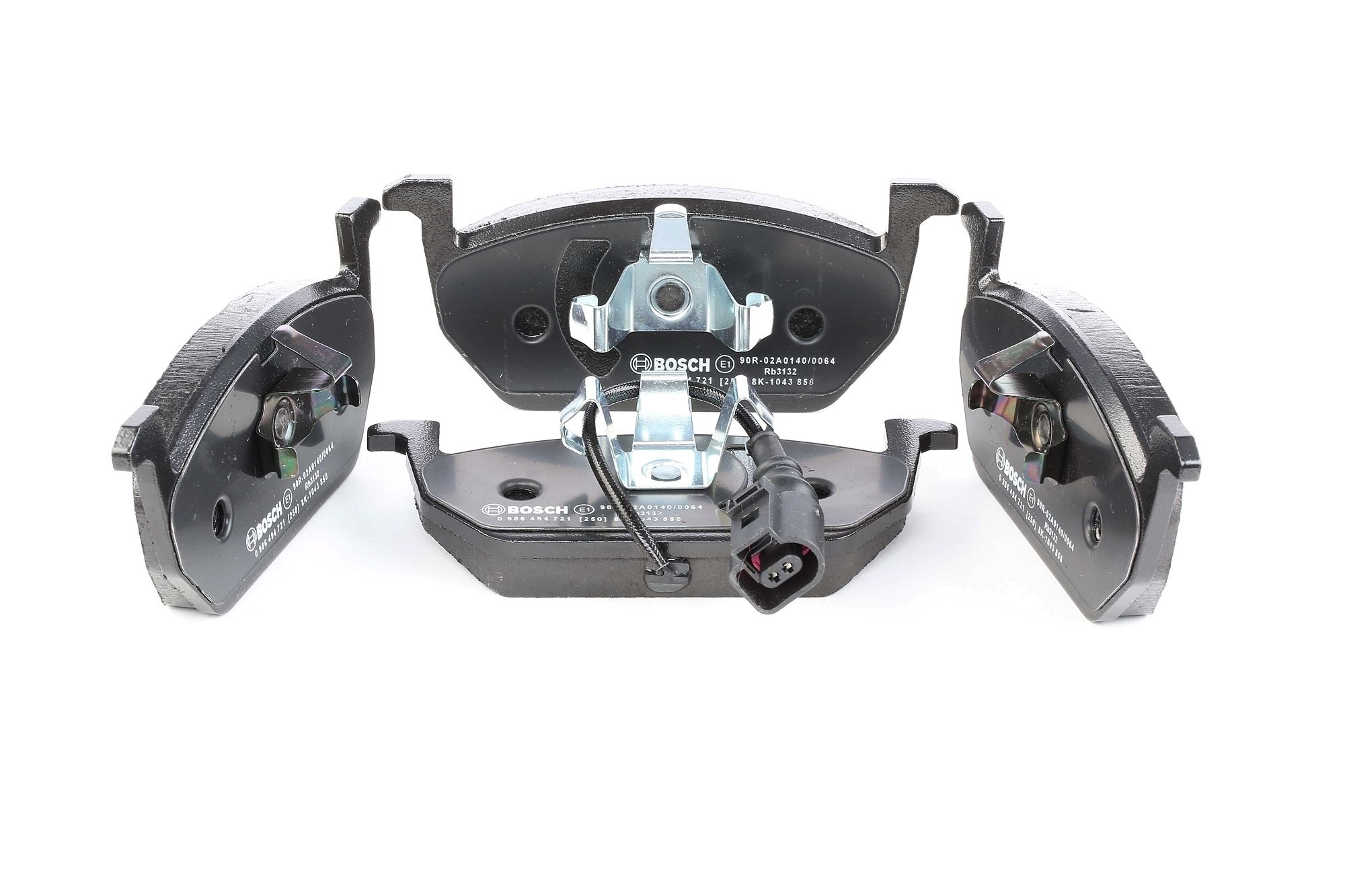 BOSCH Jarrupalat VW,AUDI,SKODA 0 986 494 721 5Q0698151C,5Q0698151C,5Q0698151H Jarrupalasarja,Jarrupala, Levyjarru 5Q0698151C,2Q0698151C,5Q0698151C