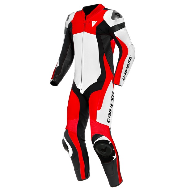 Dainese Assen 2 Perforated White Lava Red Black 1 Piece 46