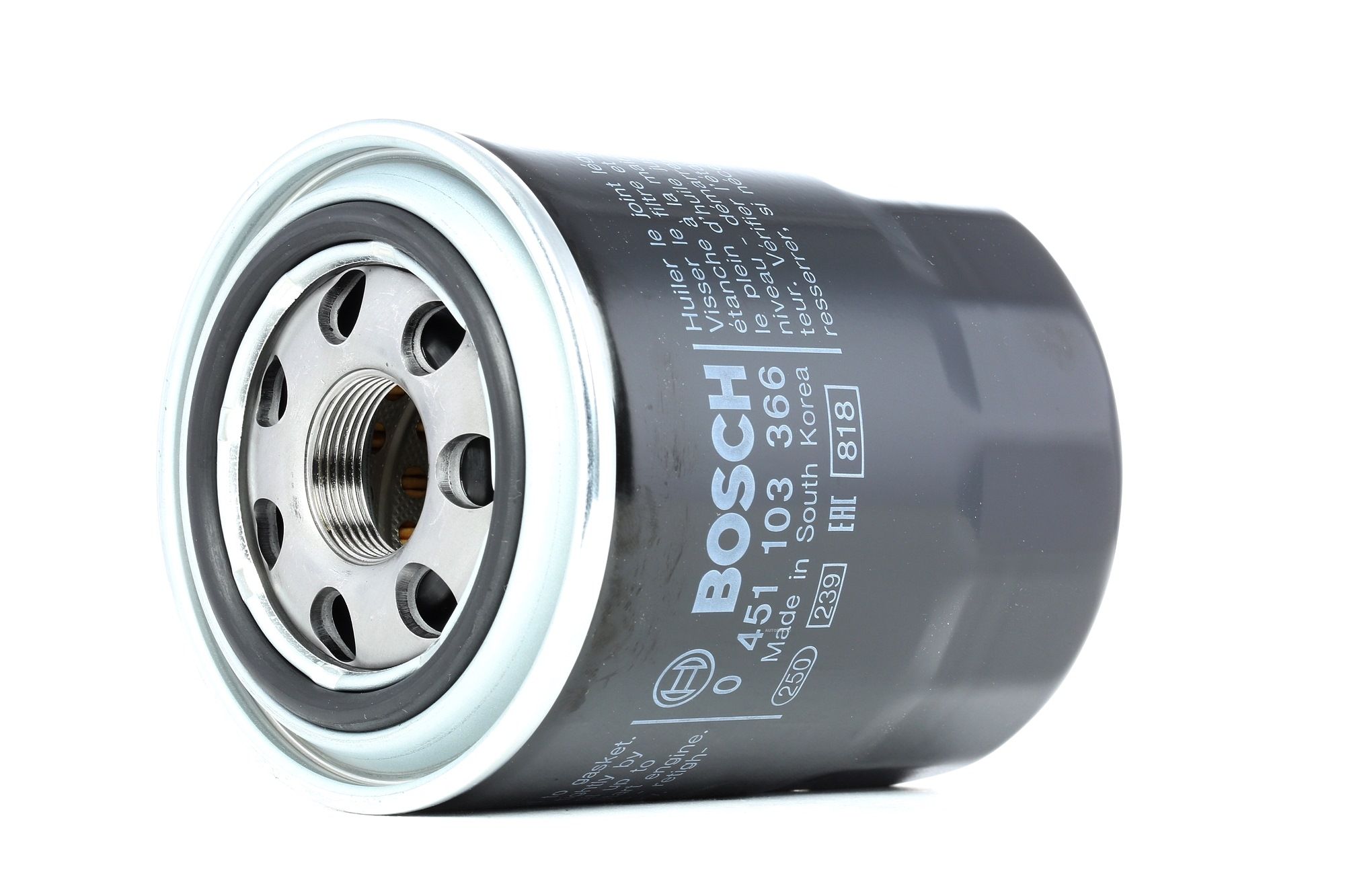 BOSCH Öljynsuodatin HYUNDAI,KIA,MITSUBISHI 0 451 103 366 2630042030,2630042040,2630042060 263104A000,263104A010,263304A000,263304A001,263304X000