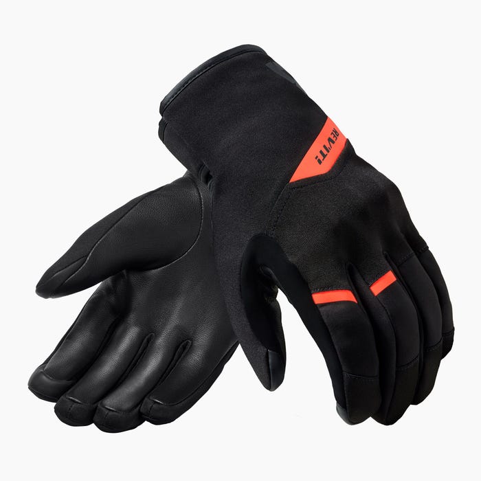 REV'IT! Gloves Grafton H2O Black Neon Orange L