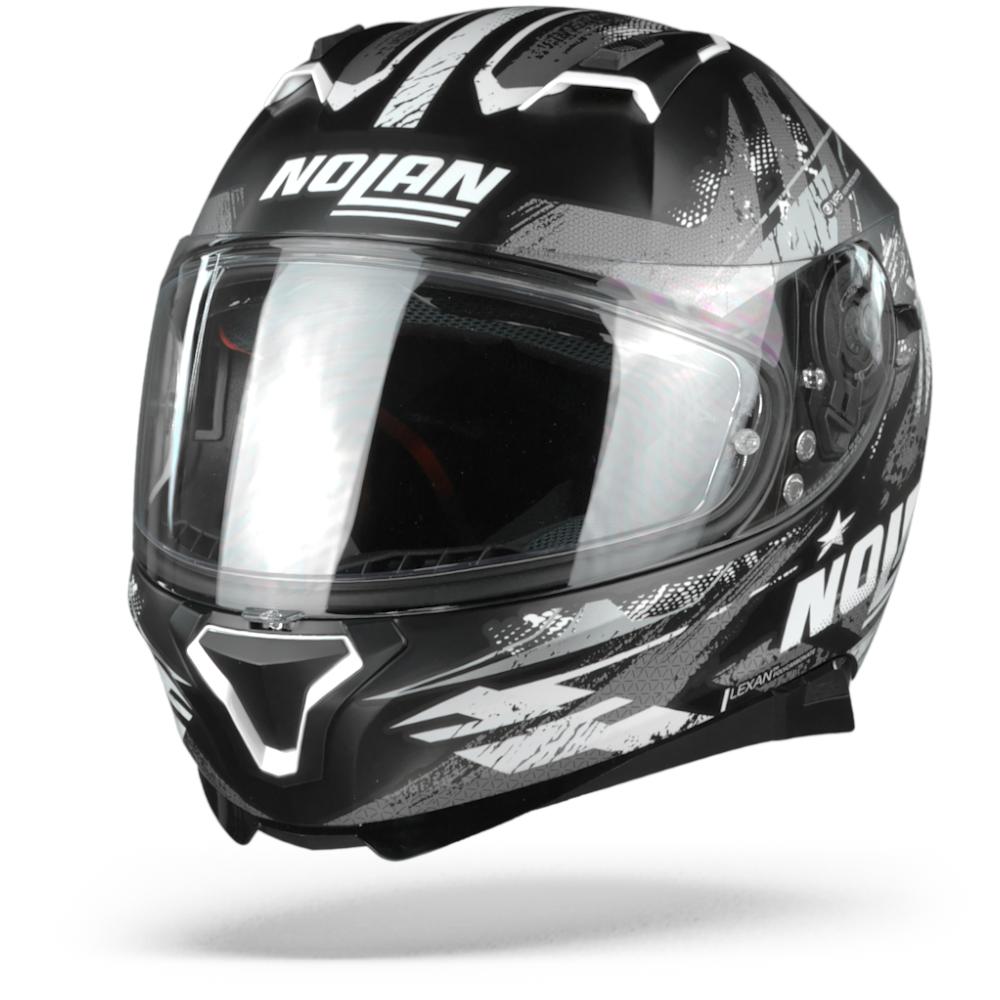 Nolan N87 Carnival 83 Flat Black Silver Anthracite M
