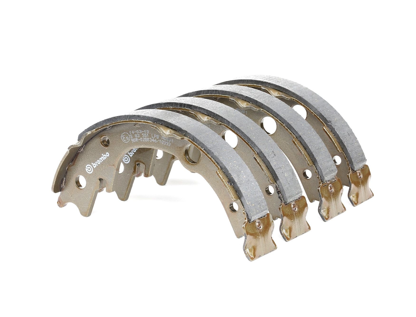 BREMBO Käsijarrukengät TOYOTA S 83 551 0449505040,4654002010,4654020080 Jarrukenkäsarja, Käsijarru 4654032020,A213502210