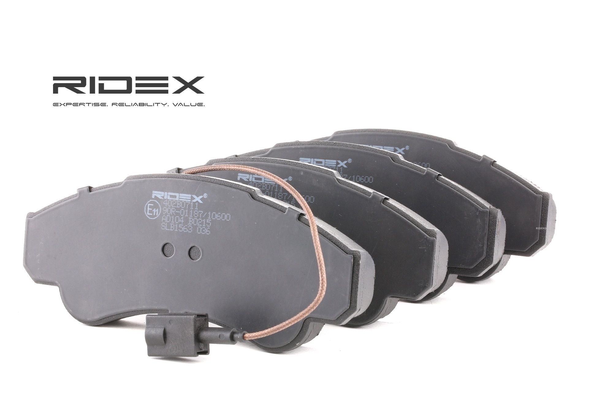 RIDEX Jarrupalat FIAT,PEUGEOT,CITROËN 402B0711 77362216,77364859,425244 Jarrupalasarja,Jarrupala, Levyjarru 425245,425459,E172134,71752978,71772525
