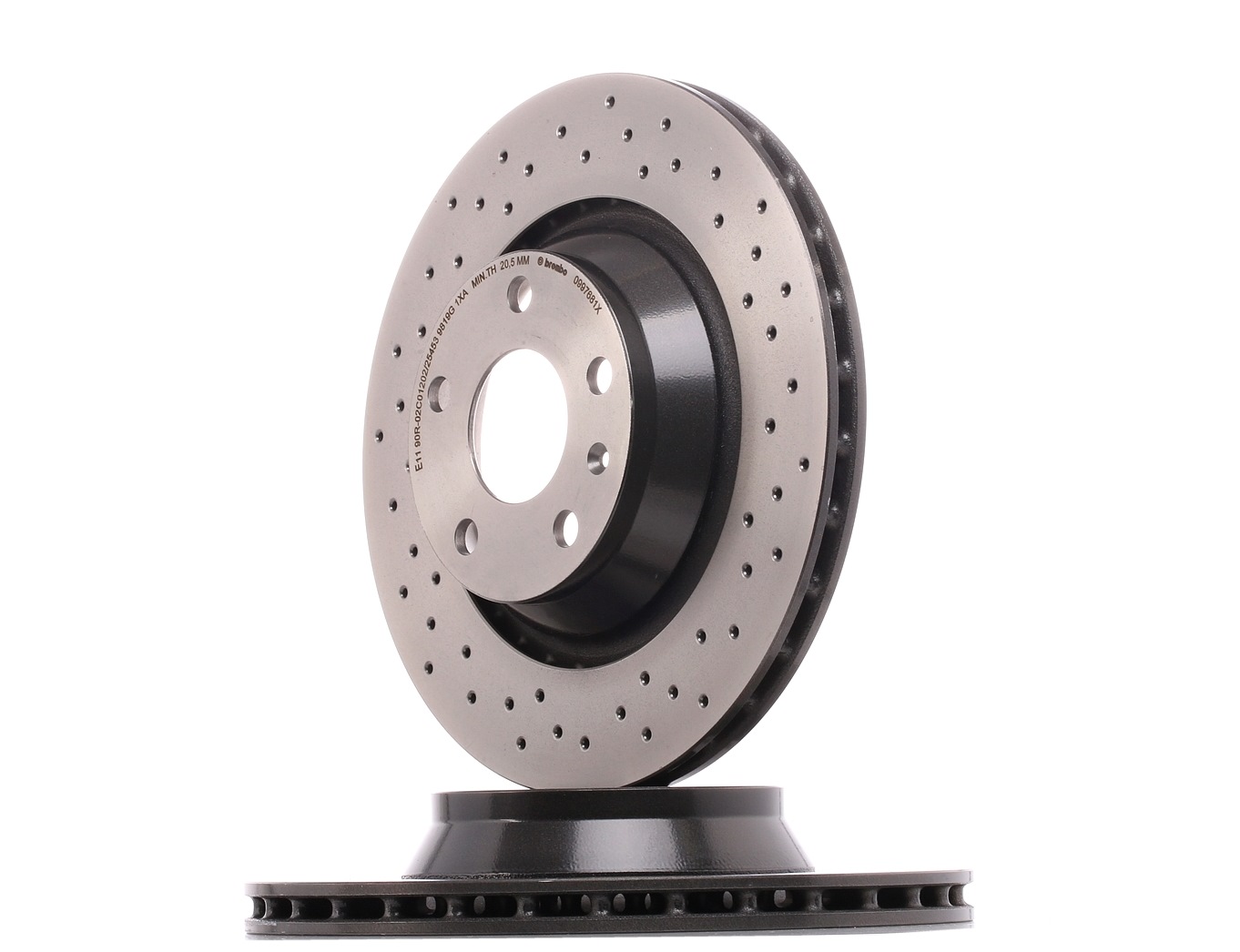 BREMBO Jarrulevyt AUDI 09.9768.1X 8J0615601A Jarrulevy