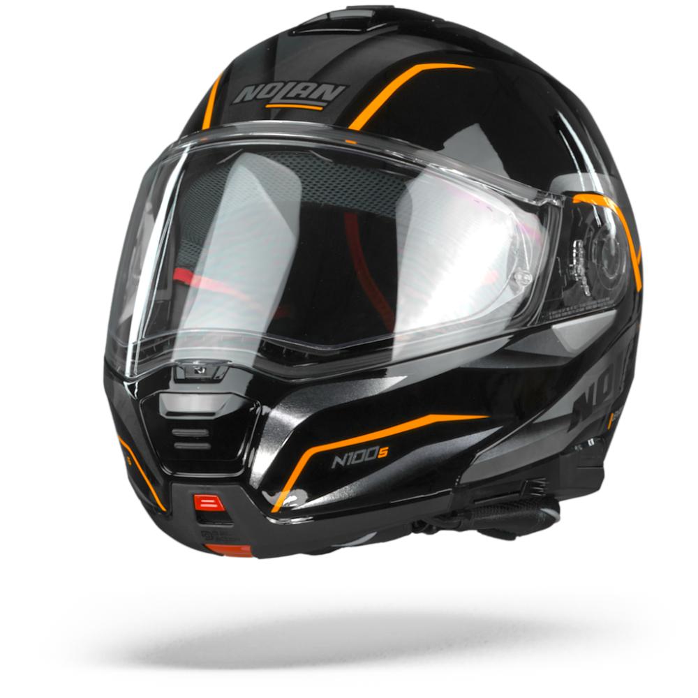 Nolan N100-5 Balteus 44 Glossy Black Orange S